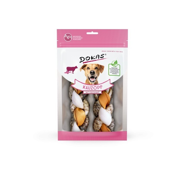 Dokas rágófonat halbőrrel 2db