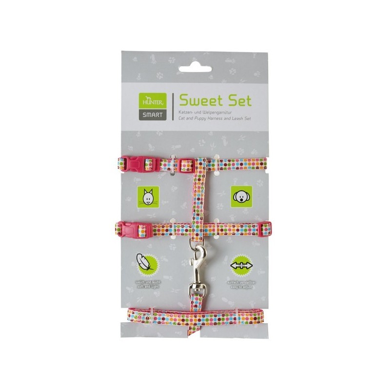 Pórázszett cicáknak és kölyökkutyáknak