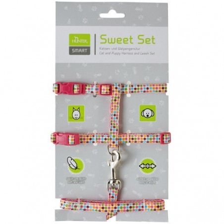 Pórázszett cicáknak és kölyökkutyáknak