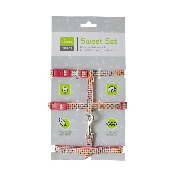 Pórázszett cicáknak és kölyökkutyáknak