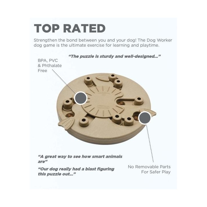 Dog Worker Tan Interactive Treat Puzzle Kutyajáték Dog Worker Tan Interactive Treat Puzzle Kutyajáték