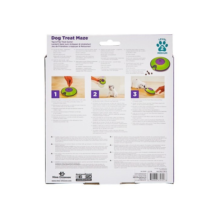 Treat Maze interaktív csemege puzzle Kutyajáték - középhaladó Treat Maze interaktív csemege puzzle Kutyajáték - középhaladó