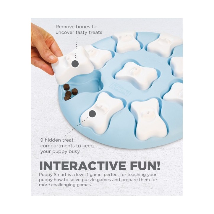 Puppy Smart Blue interaktív csemege kirakós kutyajáték Puppy Smart Blue interaktív csemege kirakós kutyajáték