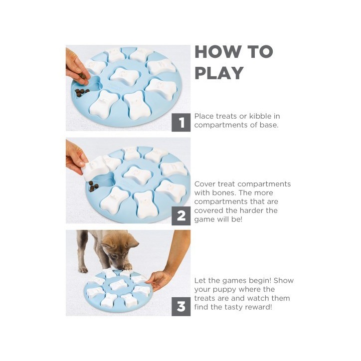 Puppy Smart Blue interaktív csemege kirakós kutyajáték Puppy Smart Blue interaktív csemege kirakós kutyajáték