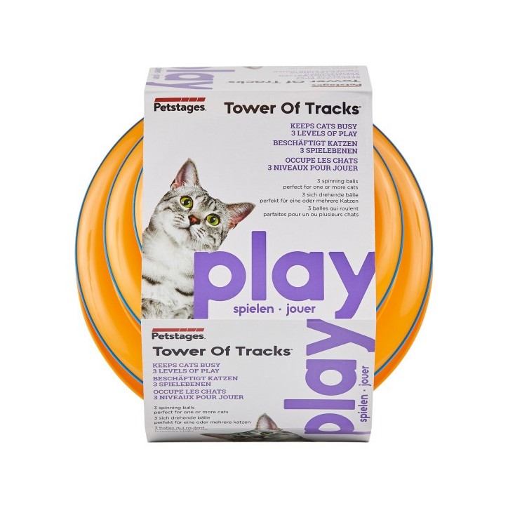 Tower of Tracks Interaktív 3 szintes macskajáték