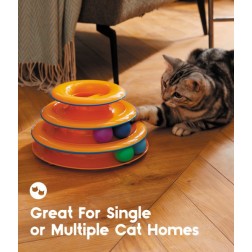 Tower of Tracks Interaktív 3 szintes macskajáték