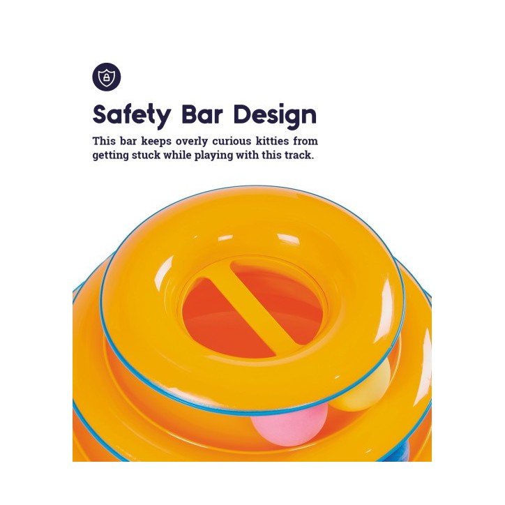 Tower of Tracks Interaktív 3 szintes macskajáték