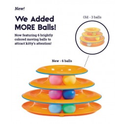 Tower of Tracks Interaktív 3 szintes macskajáték