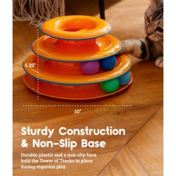 Tower of Tracks Interaktív 3 szintes macskajáték