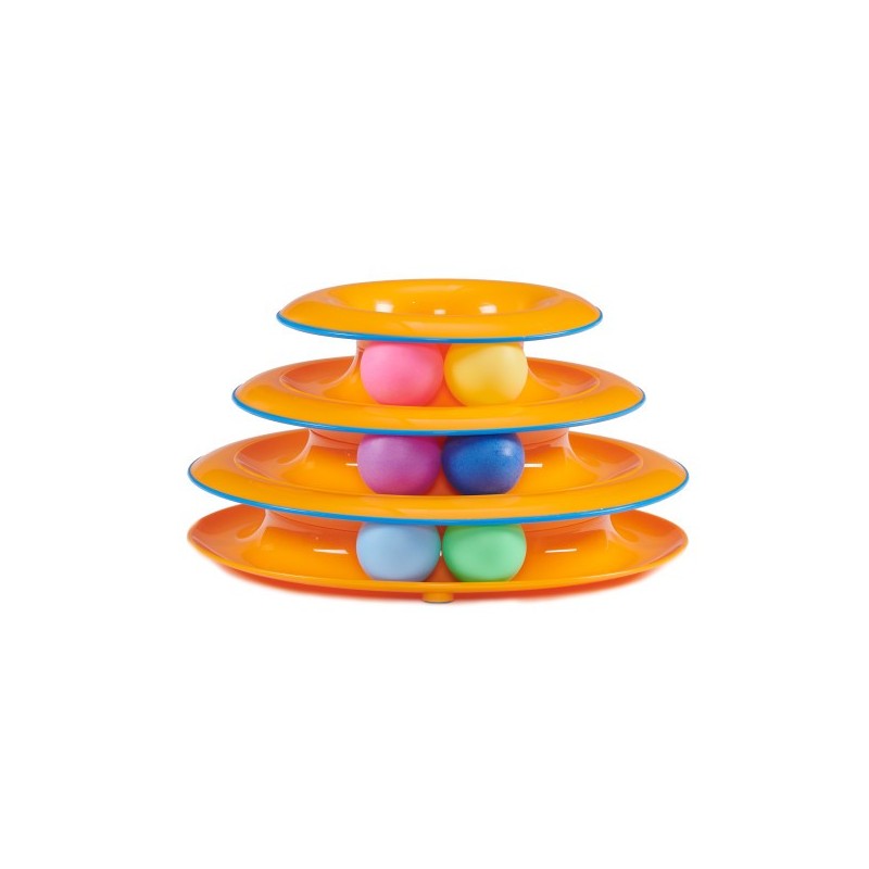 Tower of Tracks Interaktív 3 szintes macskajáték