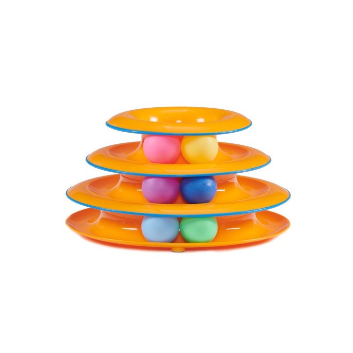 Tower of Tracks Interaktív 3 szintes macskajáték