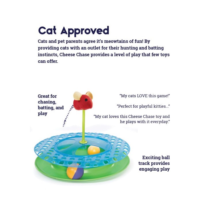 Cheese Chase Catnip interaktív macskajáték