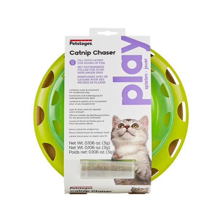 Catnip Chase Track zöld interaktív macskajáték