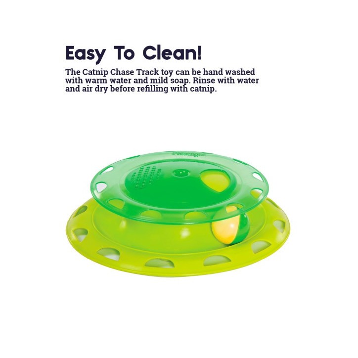 Catnip Chase Track zöld interaktív macskajáték