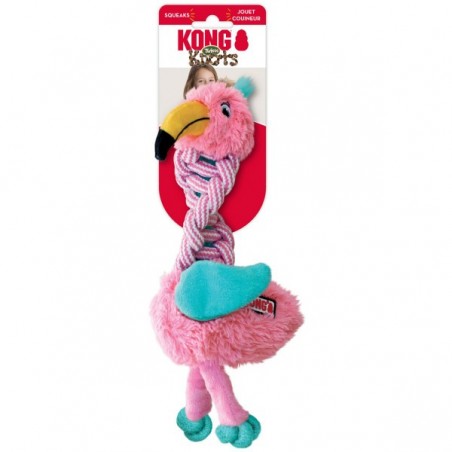 KONG® Knots Twists Flamingo