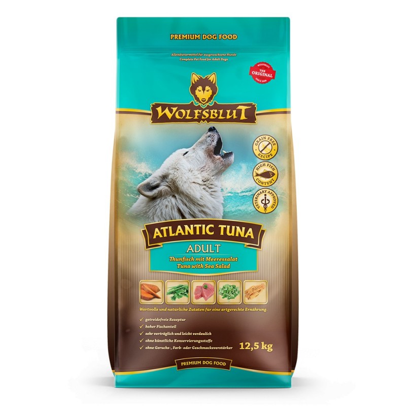 Wolfsblut Atlantic Tuna Adult - Tonhal tengeri moszattal