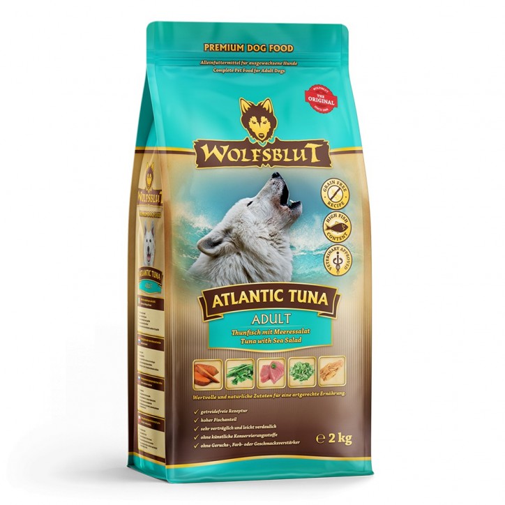 Wolfsblut Atlantic Tuna Adult - Tonhal tengeri moszattal