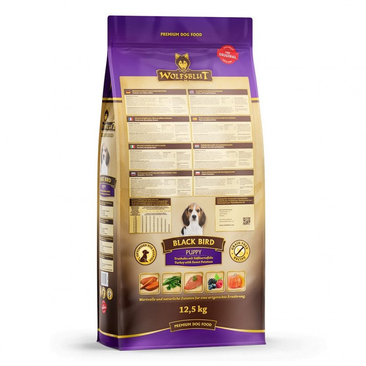 Wolfsblut Black Bird Puppy - Pulyka édesburgonyával