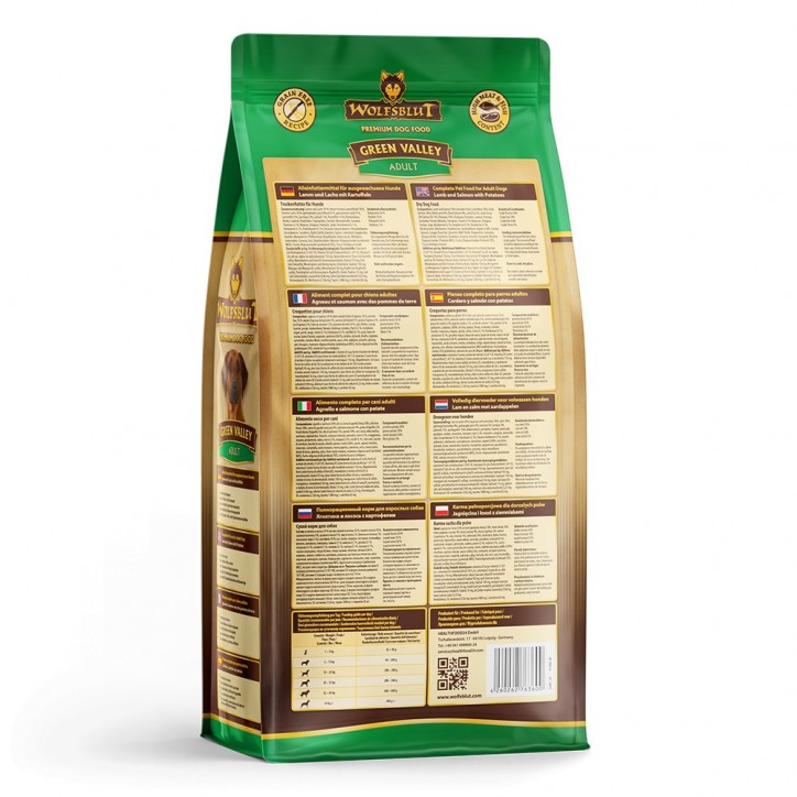 Wolfsblut Green Valley Adult - Bárány & Lazac burgonyával