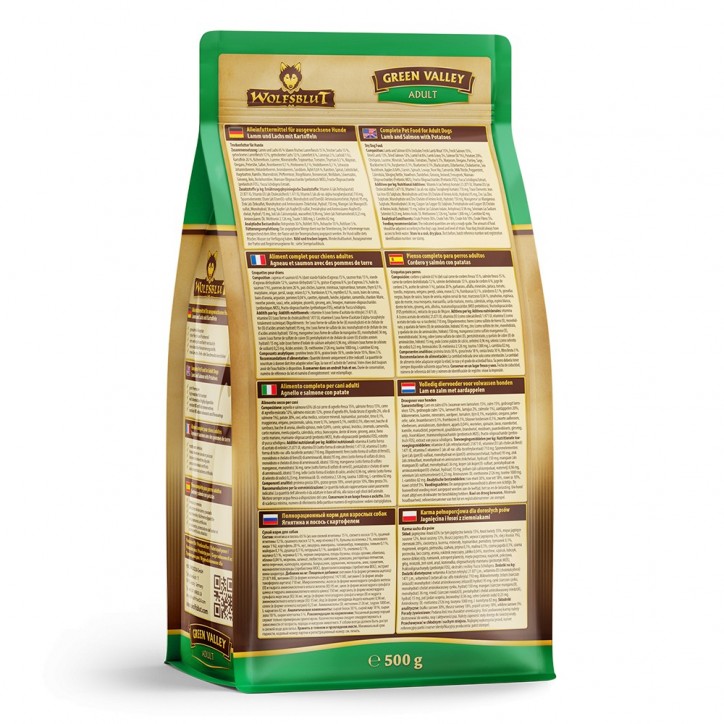 Wolfsblut Green Valley Adult - Bárány & Lazac burgonyával