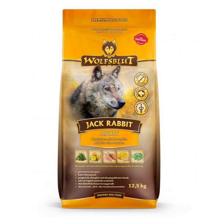 Wolfsblut Jack Rabbit Adult - Nyúl zöldségekkel 12,5kg Wolfsblut Jack Rabbit Adult - Nyúl zöldségekkel 12,5kg