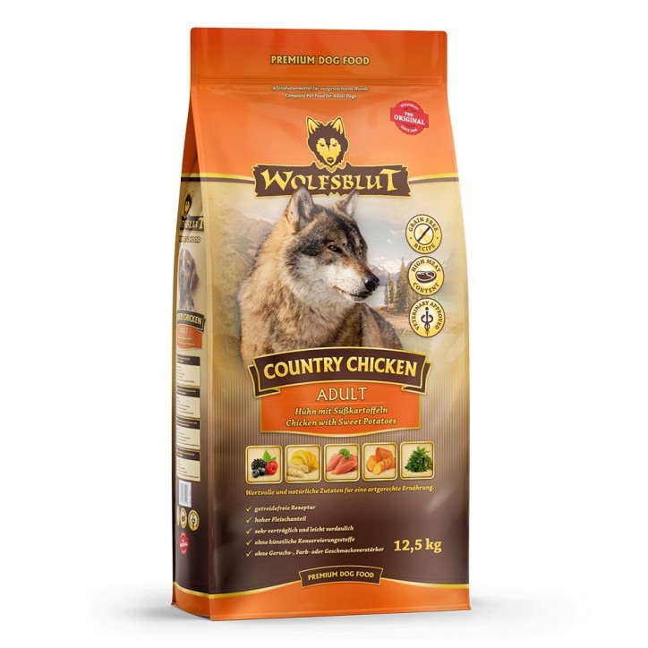 Wolfsblut Country Chicken Adult - Csirke édesburgonyával