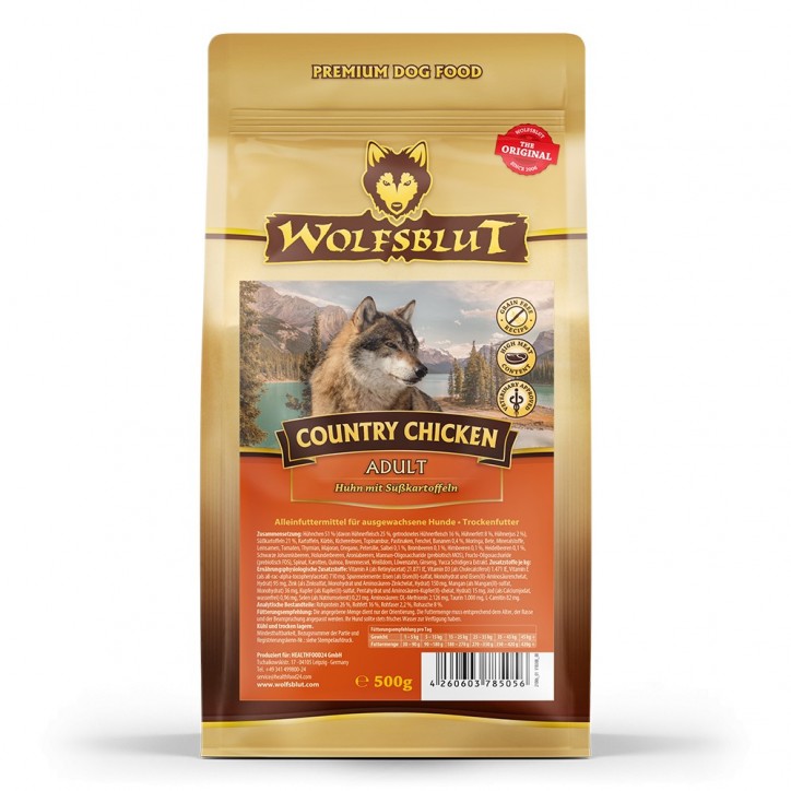 Wolfsblut Country Chicken Adult - Csirke édesburgonyával