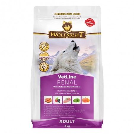 Wolfsblut VetLine Renal - Csirke édesburgonyával 2kg