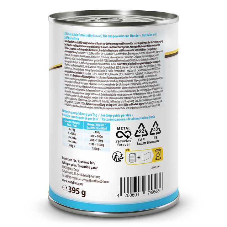 Wolfsblut VetLine Weight Management kutya konzerv 395g Wolfsblut VetLine Weight Management kutya konzerv 395g