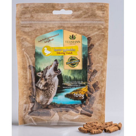 Teomann Tréning Snack kacsa-körte-vörösáfonya 100g