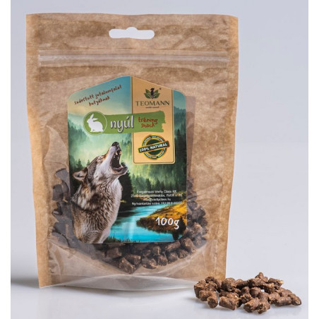 Teomann Tréning Snack Nyúl 100g
