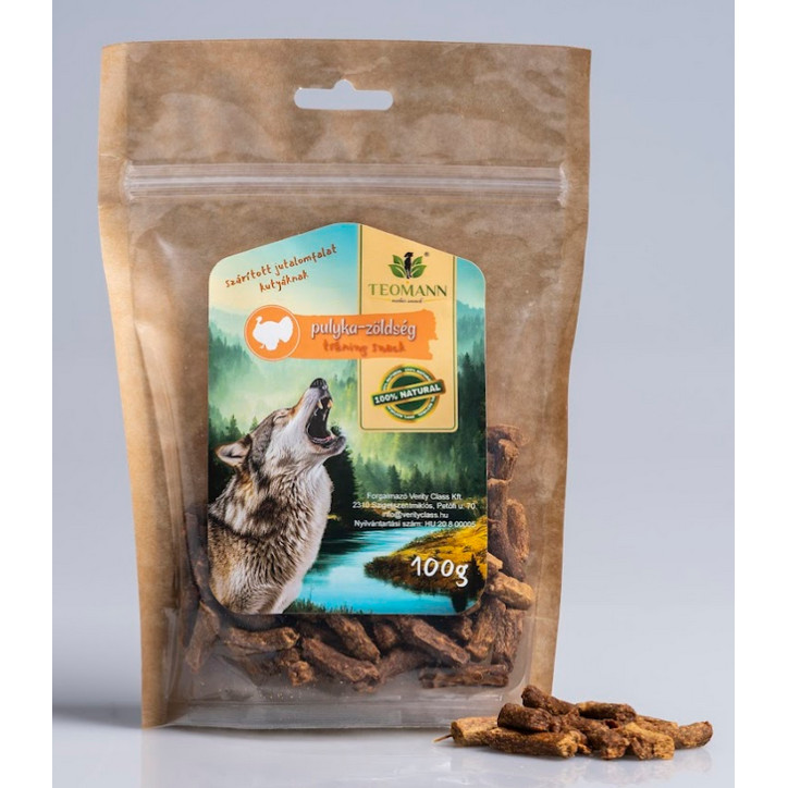 Teomann Tréning Snack Pulyka-Tök-Répa és Édesburgonya 100g
