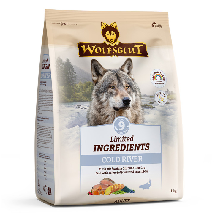 Wolfsblut Limited INGREDIENTS Cold River - Pisztráng és édesburgonya 1kg