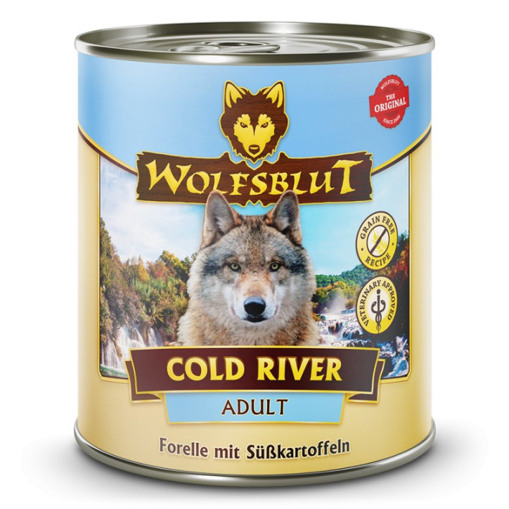 Wolfsblut Cold River Adult - pisztráng édesburgonyával 395g