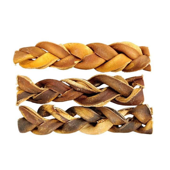 Teomann szárított fonott marhafejbőr 15cm