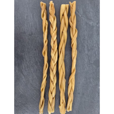 Teomann szárított fonott kecskebőr 30cm